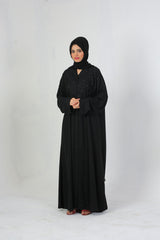Black Meshed Abaya