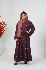 Purple Embroided Belt Style