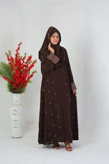3D Embroided Abaya