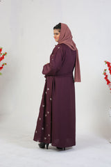 Purple Embroided Belt Style